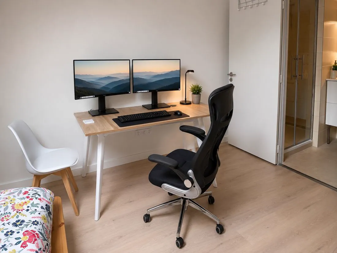 Suite L'Occitane télétravail double écran