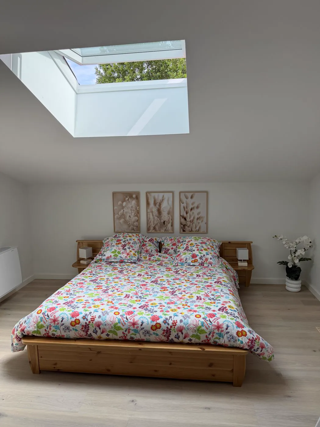 Chambre sous verrière